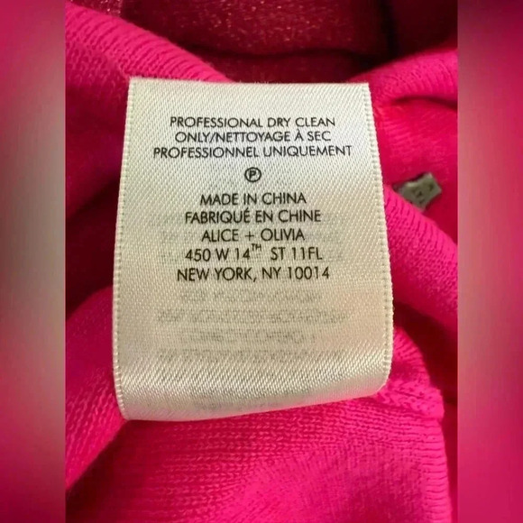 Alice & Olivia Women’s Pink Issa Turtleneck Puff Sleeve Dress - Size Medium - Picture 10 of 10